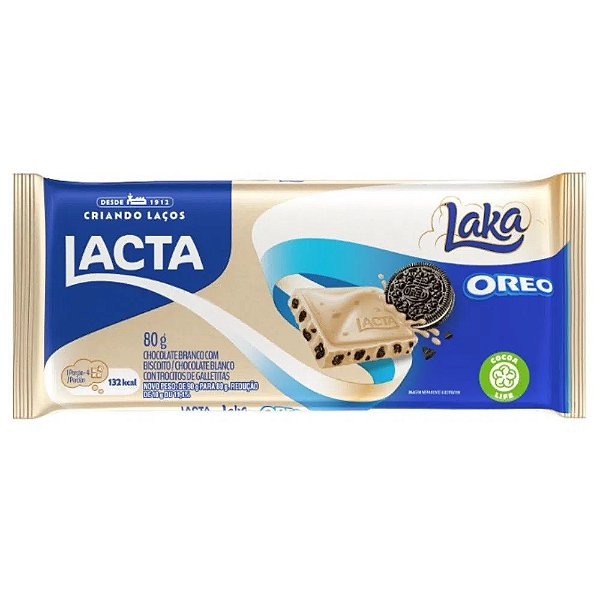 Chocolate Tablete Lacta Laka Oreo 80Gr - Embalagem 17X80 GR - Preço Unitário R$7,73