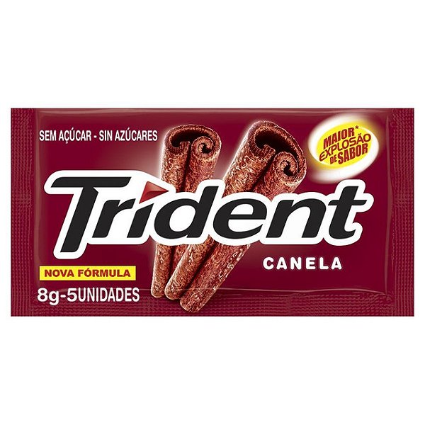 Goma De Mascar Trident Canela 8Gr - Embalagem 21X1 UN - Preço Unitário R$2,06