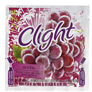 Refresco Em Po Diet Clight Uva 8Gr - Embalagem 15X8 GR - Preço Unitário R$1,73