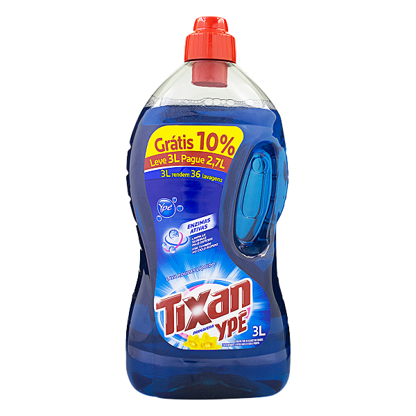 Lava Roupas Liquido Tixan Ype Primavera Promocional 3 Litros - Embalagem 1X3 LT