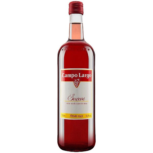 Vinho Campo Largo Rose Suave 750Ml - Embalagem 12X750 ML - Preço Unitário R$14,06