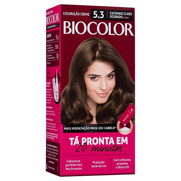 Tintura Para Cabelo Biocolor 5.3 Castanho Claro Dourado Mini Kit - Embalagem 1X1 UN