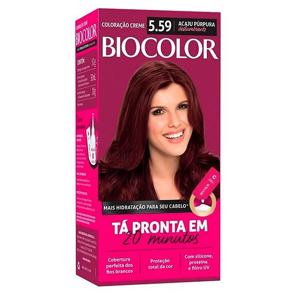 Tintura Para Cabelo Biocolor 5.59 Acaju Purpura Deslumbrante Mini Kit - Embalagem 1X1 UN