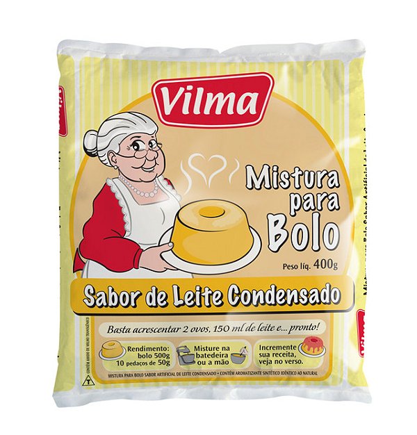 Mistura Para Bolo Vilma Leite Condensado Sache 400Gr - Embalagem 12X400 GR - Preço Unitário R$4,69