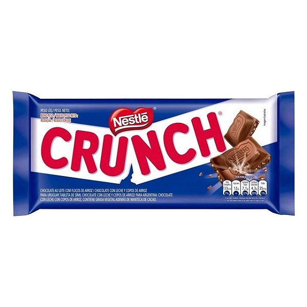 Chocolate Tablete Nestle Crunch 80Gr - Embalagem 1X80 GR