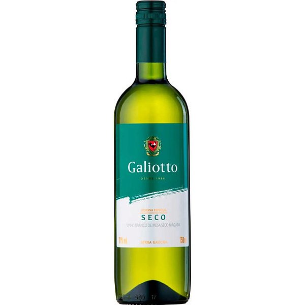 Vinho Galiotto Niagara Branco Seco 750Ml - Embalagem 12X750 ML - Preço Unitário R$15,30