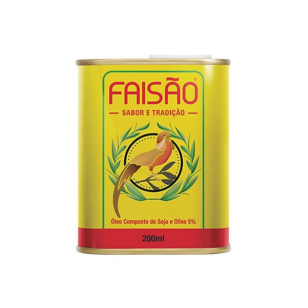 Azeite Oleo Composto Faisao Tradicional Lata 200Ml - Embalagem 6X200 ML - Preço Unitário R$8,62