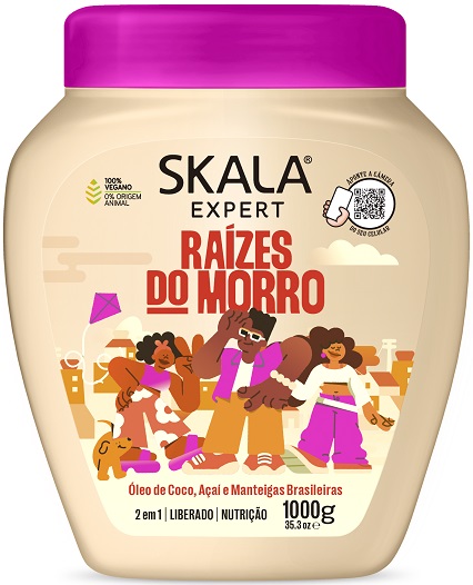 Creme De Cabelo Hidratante Skala Raizes Do Morro 1Kg - Embalagem 6X1 KG - Preço Unitário R$9,51
