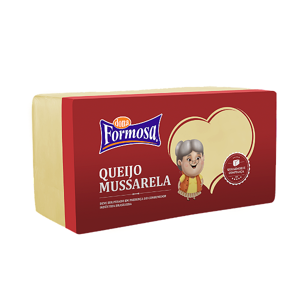 Queijo Mussarela Barra Dona Formosa Peça 3,6Kg - Embalagem 1X3,6 KG