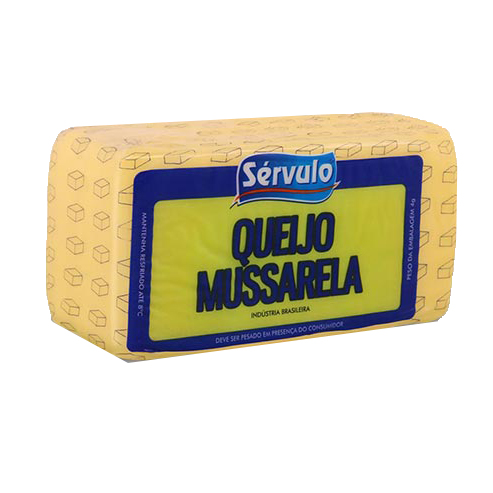 Queijo Mussarela Servulo Peça 3,7Kg - R$35,70 O Kg - Embalagem 1X3,7 KG