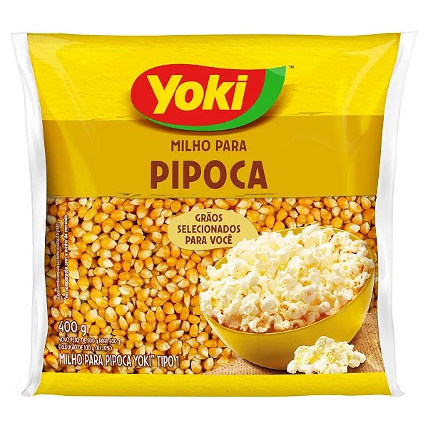 Milho De Pipoca Yoki Sache 400Gr - Embalagem 28X400 GR - Preço Unitário R$4,11