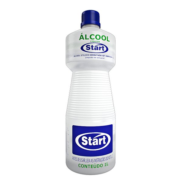 Alcool Liquido Start 46% 1 Litro - Embalagem 12X1 LT - Preço Unitário R$7,02