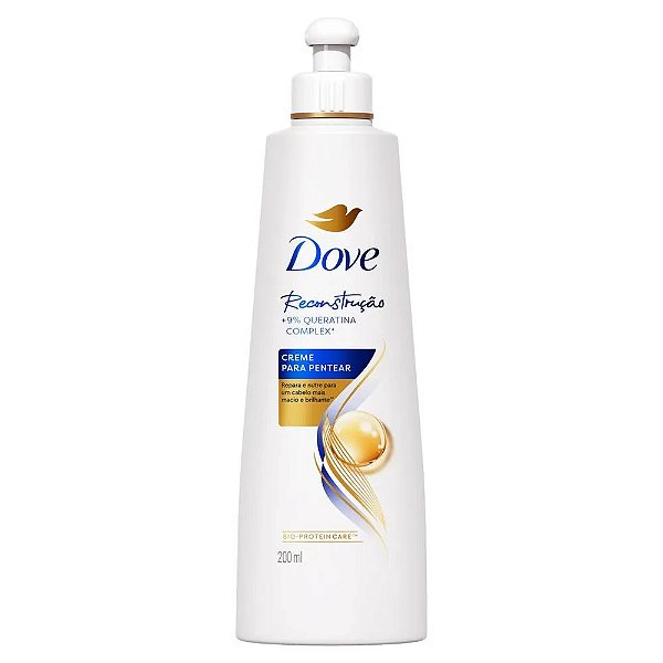 Creme De Cabelo Para Pentear Dove Reconstucao + 9% Queratina Complex 200Ml - Embalagem 1X200 ML
