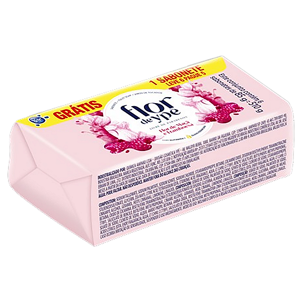 Sabonete Flor De Ype Rosa Flor De Maça E Framboesa Leve 6 Unidades Pague 5 - 85Gr - Embalagem 6X85 GR - Preço Unitário R$1,29