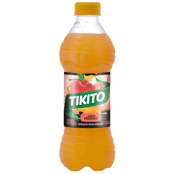 Suco Tikito Sabor Pessego 450Ml - Embalagem 12X450 ML - Preço Unitário R$1,43