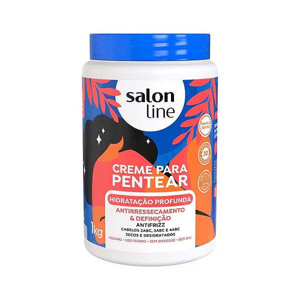 Creme De Cabelo Para Pentear Salon Line Hidratacao Profunda 1Kg - Embalagem 1X1 KG
