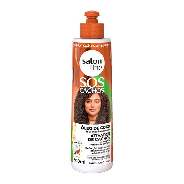 Ativador De Cachos Salon Line S.O.S Cachos Oleo De Coco 300Ml - Embalagem 1X300 ML