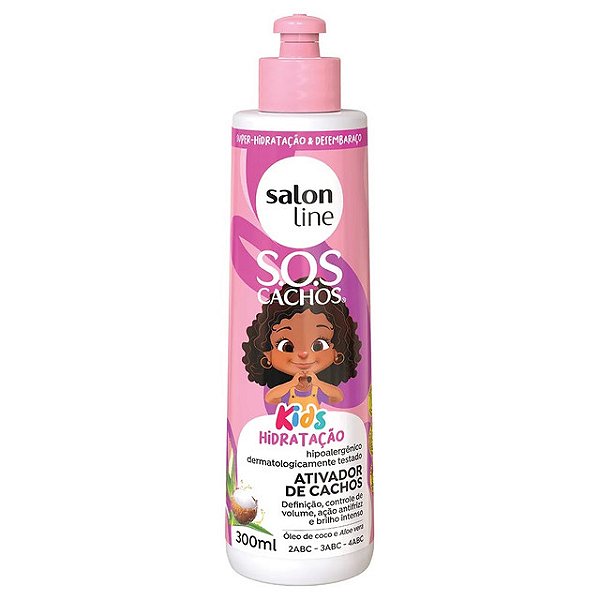 Ativador De Cachos Infantil Salon Line Kids S.O.S Cachos Hidratacao 300Ml - Embalagem 1X300 ML
