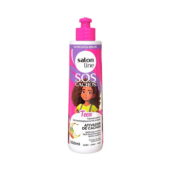 Ativador De Cachos Salon Line S.O.S Cachos Teen 300Ml - Embalagem 1X300 ML