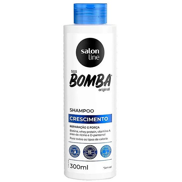 Shampoo Salon Line S.O.S Bomba Original Crescimento 300Ml - Embalagem 1X300 ML