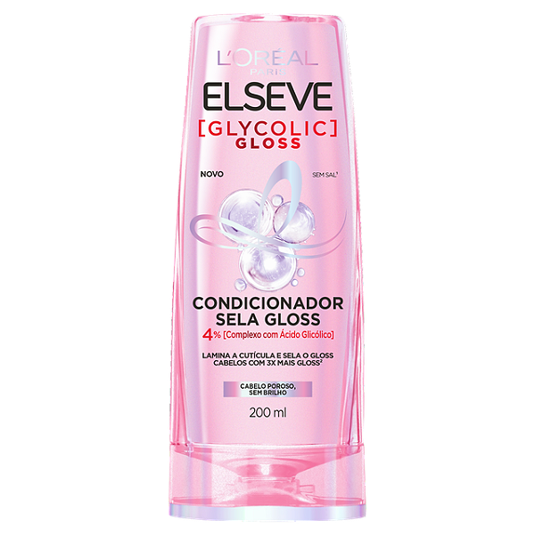 Condicionador Elseve Glycolic Gloss 200Ml - Embalagem 1X200 ML