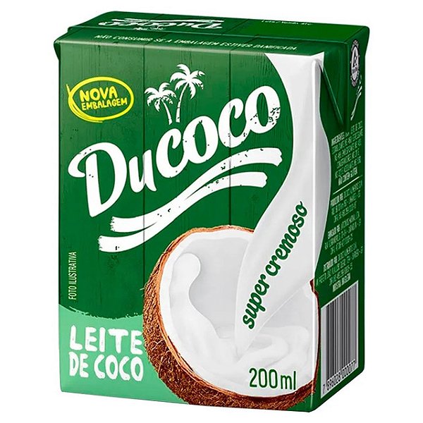 Leite De Coco Ducoco Tetrapack 200Ml - Embalagem 27X200 ML - Preço Unitário R$3,47