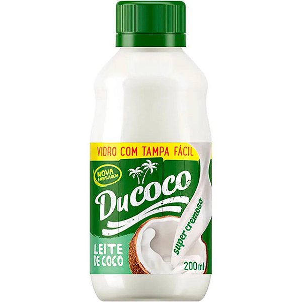 Leite De Coco Ducoco Vidro 200Ml - Embalagem 24X200 ML - Preço Unitário R$4,85