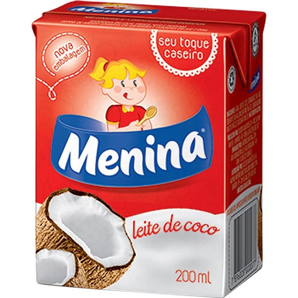 Leite De Coco Menina Tetrapack 200Ml - Embalagem 27X200 ML - Preço Unitário R$3,07