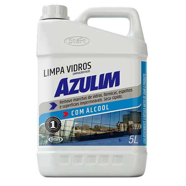 Limpa Vidros Institucional Azulim Com Alcool 5 Litros - Embalagem 1X5 LT