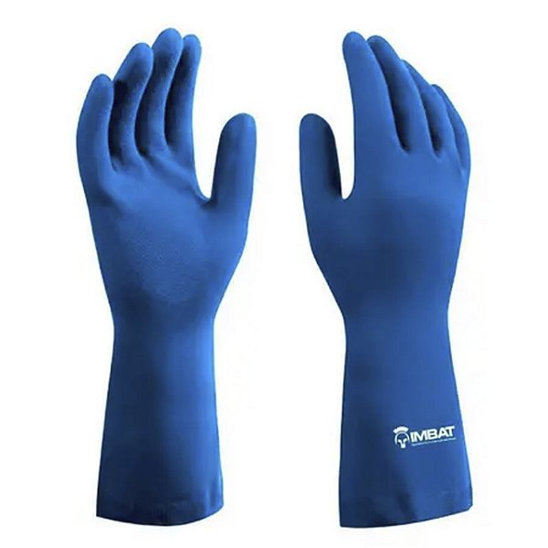 Luva Multiuso Latex Imbat Forrada Azul 10 - Tamanho Gg - Par - Embalagem 12X1 PAR - Preço Unitário R$2,76
