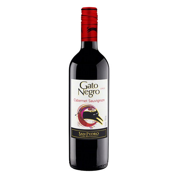 Vinho Chileno Gato Negro Cabernet Sauvignon Tinto 750Ml - Embalagem 1X750 ML