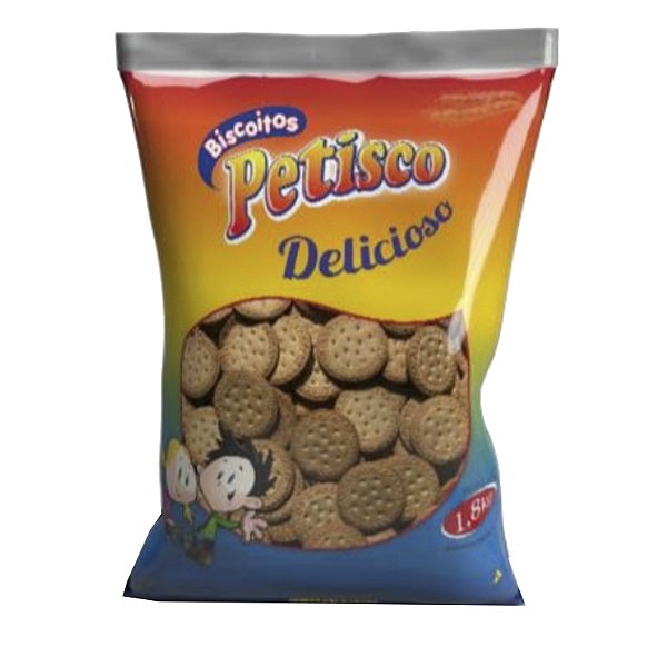 Biscoito Petisco Delicioso 1,8Kg - Embalagem 6X1,8 KG - Preço Unitário R$17,36