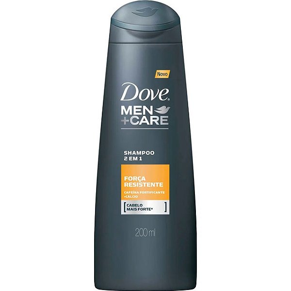 Shampoo Dove 2 Em 1 Men Care Forca Resistente 200Ml - Embalagem 1X200 ML
