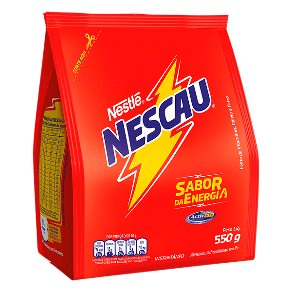 Achocolatado Em Po Nescau Sache 550Gr - Embalagem 12X550 GR - Preço Unitário R$15,90