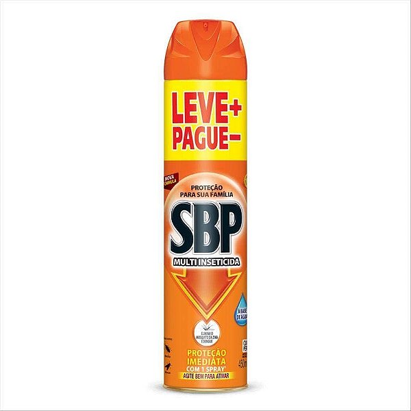 Inseticida Aerossol Sbp Multi Leve Mais Pague Menos 450Ml - Embalagem 6X450 ML - Preço Unitário R$16,67