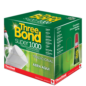 Cola Instantanea Three Bond Sm 2Gr - Embalagem 24X2 GR - Preço Unitário R$1,08
