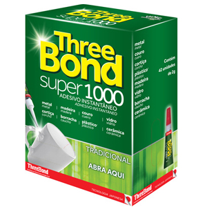 Cola Instantanea Three Bond Sm 2Gr - Embalagem 42X2 GR - Preço Unitário R$1,08