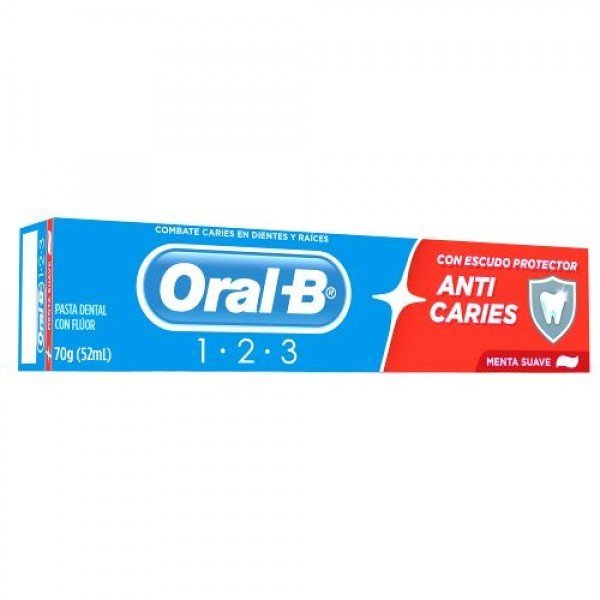 Creme Dental Oral B 1 2 3 Menta Suave Leve 12 Pague 9 - 70Gr - Embalagem 12X70 GR - Preço Unitário R$2,22