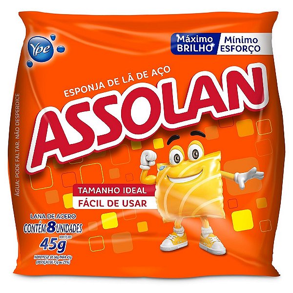 La De Aco Assolan 45Gr - Embalagem 20X8 UN - Preço Unitário R$1,36