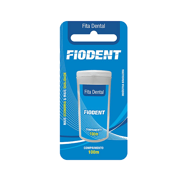 Fio Dental Fiodent Fita Blister 100 Metros - Embalagem 12X100 MT - Preço Unitário R$3,80