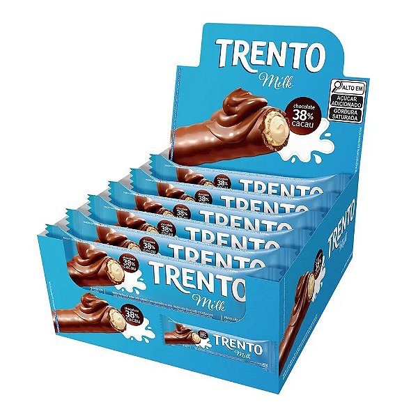 Chocolate Trento Peccin Milk 29Gr - Embalagem 16X29 GR - Preço Unitário R$2,00