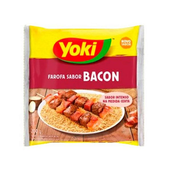 Farofa Yoki Bacon 200Gr - Embalagem 14X200 GR - Preço Unitário R$3,37