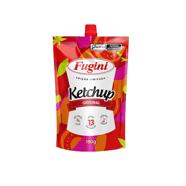 Catchup Fugini Tradicional Sache Com Bico 180Gr - Embalagem 1X180 GR