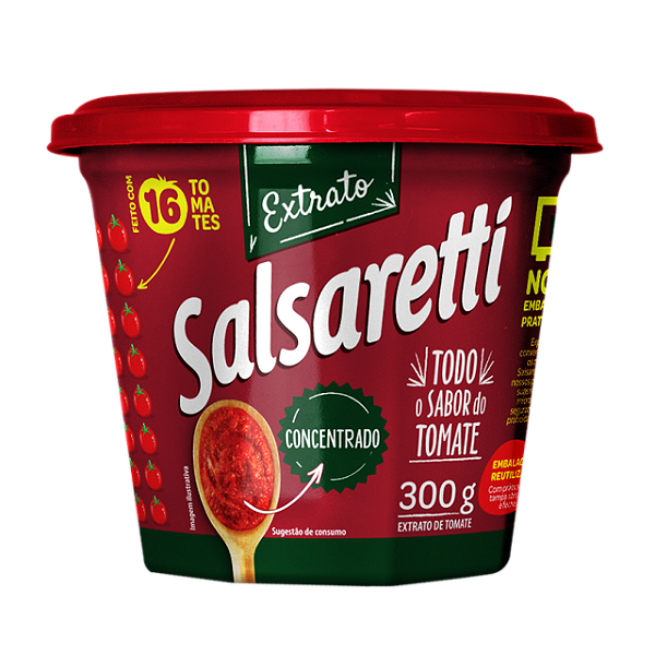 Extrato De Tomate Salsaretti Concentrado Bowl 300Gr - Embalagem 1X300 GR