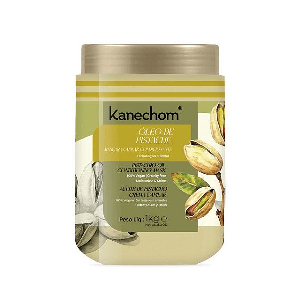 Creme De Cabelo Hidratante Kanechom Mascara Capilar Condicionante Oleo De Pistache 1Kg - Embalagem 6X1 KG - Preço Unitário R$9,14