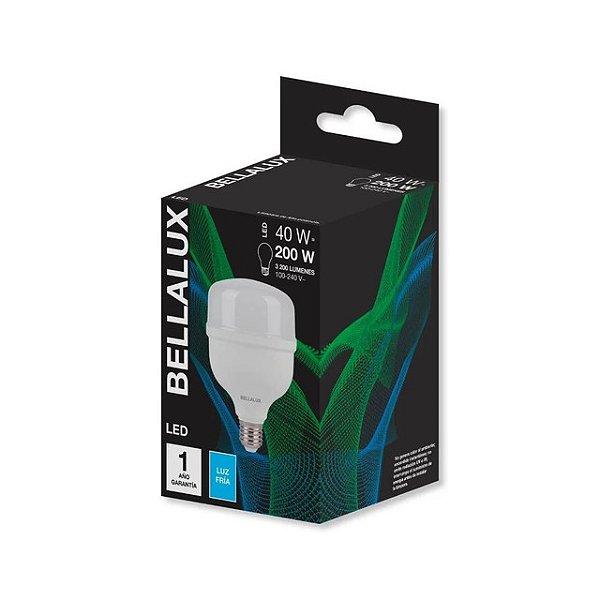 Lampada De Led Bellalux 40W Branca Luz Fria Bivolt 100-240V - Embalagem 1X1 UN