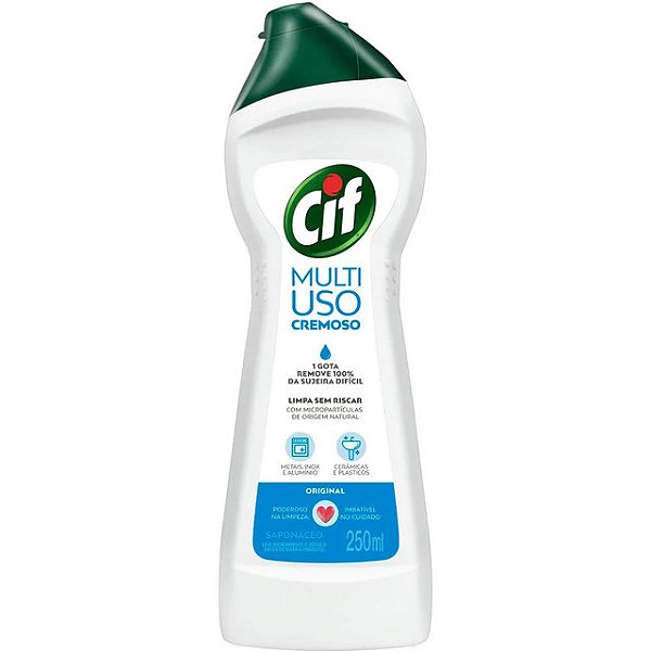 Limpador Cremoso Multiuso Cif Original 250Ml - Embalagem 1X250 ML