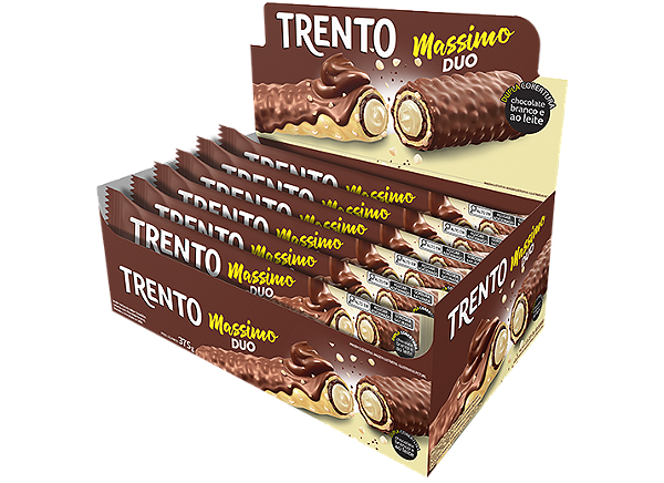 Chocolate Trento Massimo Duo 25Gr - Embalagem 15X25 GR - Preço Unitário R$2,27