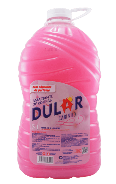 Amaciante De Roupas Institucional Dular Carinho 5 Litros - Embalagem 1X5 LT