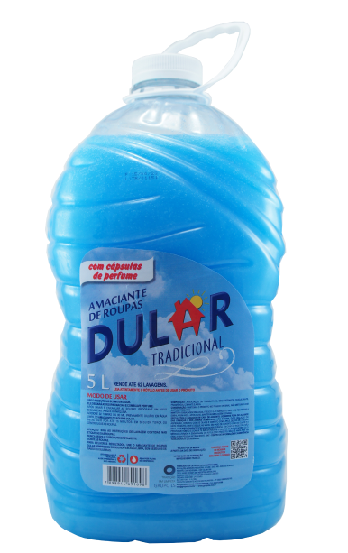 Amaciante De Roupas Institucional Dular Tradicional 5 Litros - Embalagem 1X5 LT